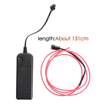 131cm Electric Scooter Modified Safety Warning Ambient Light Folding E-Bike Battery Powered Flexible Wire Rope Lights