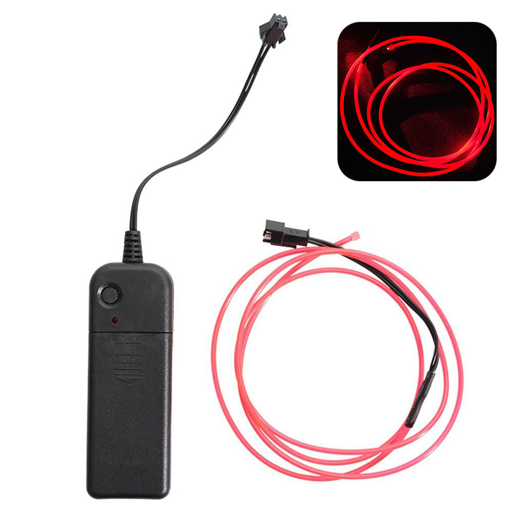 131cm Electric Scooter Modified Safety Warning Ambient Light Folding E-Bike Battery Powered Flexible Wire Rope Lights