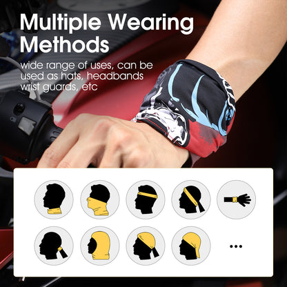 WEST BIKING YP0201393 Summer Sun-proof Magic Scarf Neck Gaiter Breathable Ice Silk Cycling Face Cover