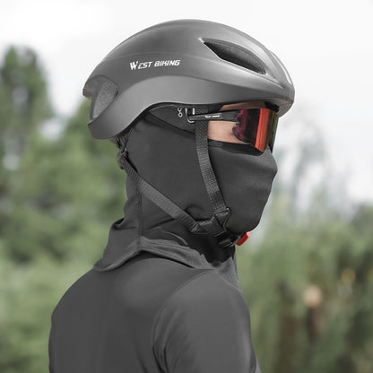 WEST BIKING YP0201397 Winter Motorcycling Cycling Headwear Neck Gaiter Warm Fleece Head Face Cover with Glasses Hole