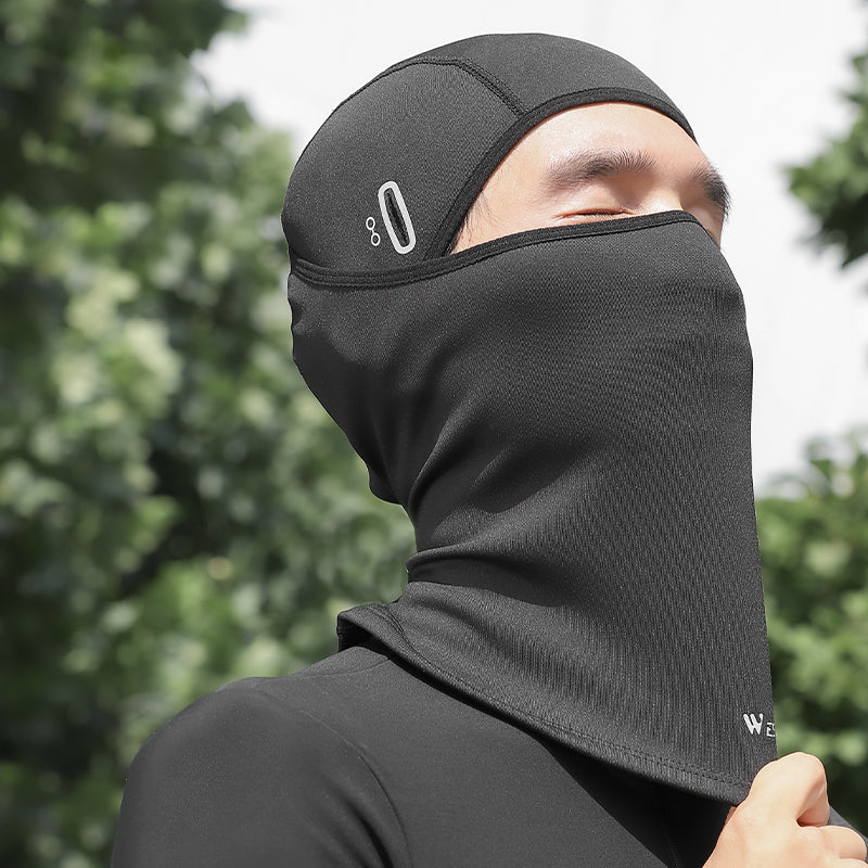 WEST BIKING YP0201397 Winter Motorcycling Cycling Headwear Neck Gaiter Warm Fleece Head Face Cover with Glasses Hole