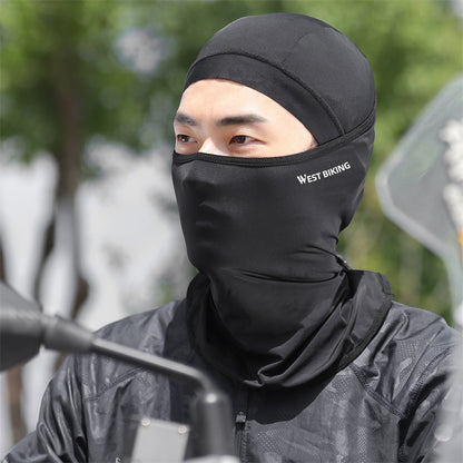 WEST BIKING YP0201403 UV Protection Cycling Head Scarf Headgear Comfortable Ice Silk Neck Gaiter Breathable Neck Cover