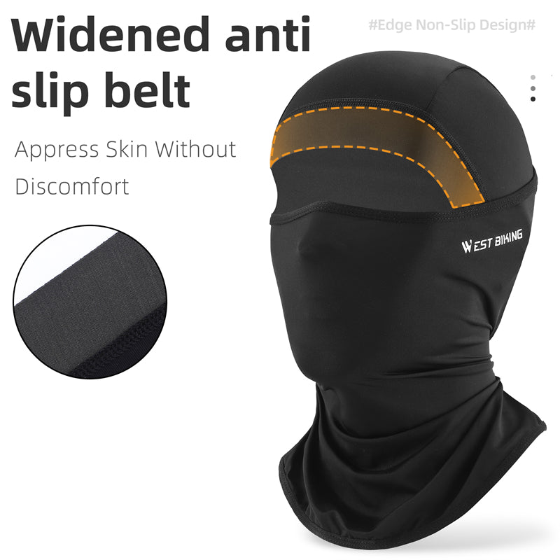 WEST BIKING YP0201403 UV Protection Cycling Head Scarf Headgear Comfortable Ice Silk Neck Gaiter Breathable Neck Cover