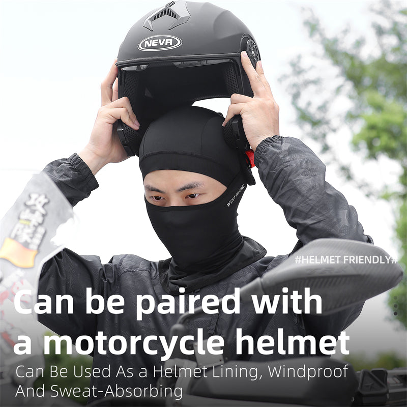 WEST BIKING YP0201403 UV Protection Cycling Head Scarf Headgear Comfortable Ice Silk Neck Gaiter Breathable Neck Cover