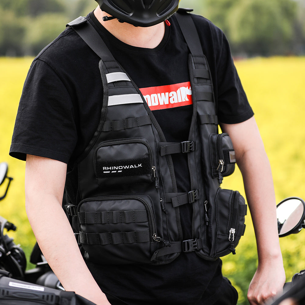 RHINOWALK M2012 Outdoor Sports Vest Multiple Pocket Water Storage System Breathable Fishing Vest for Cycling, Riding