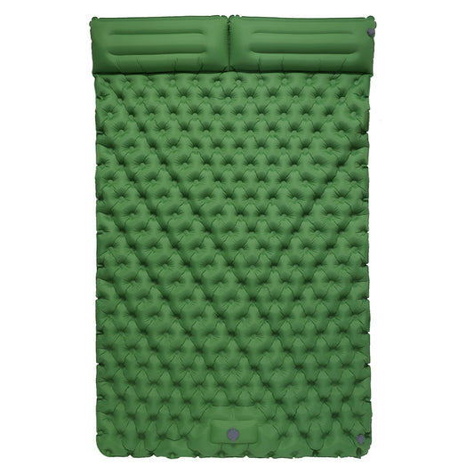 200x120CM Inflatable Sleeping Mat Built-in Foot Pump Compact Air Mattress with Pillow for Camping, Backpacking, Hiking