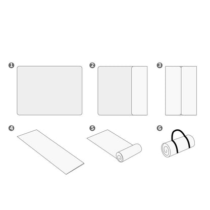 150x200cm Portable Moisture-proof Thicken Picnic Mat Outdoor Camping Carpet with Webbing Strap