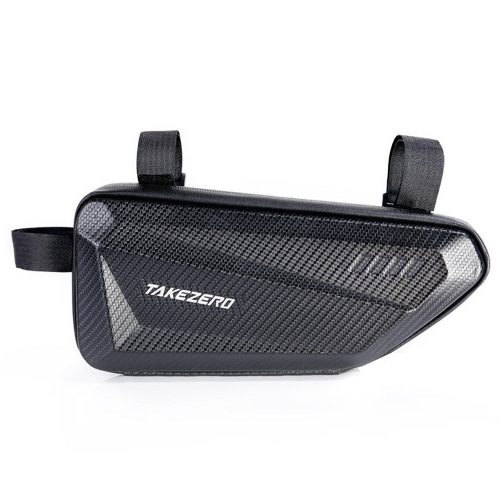 TAKEZERO TZ04 Mountain Bike Top Tube Front Bag MTB Mountain PU+EVA Cycling Phone Pouch