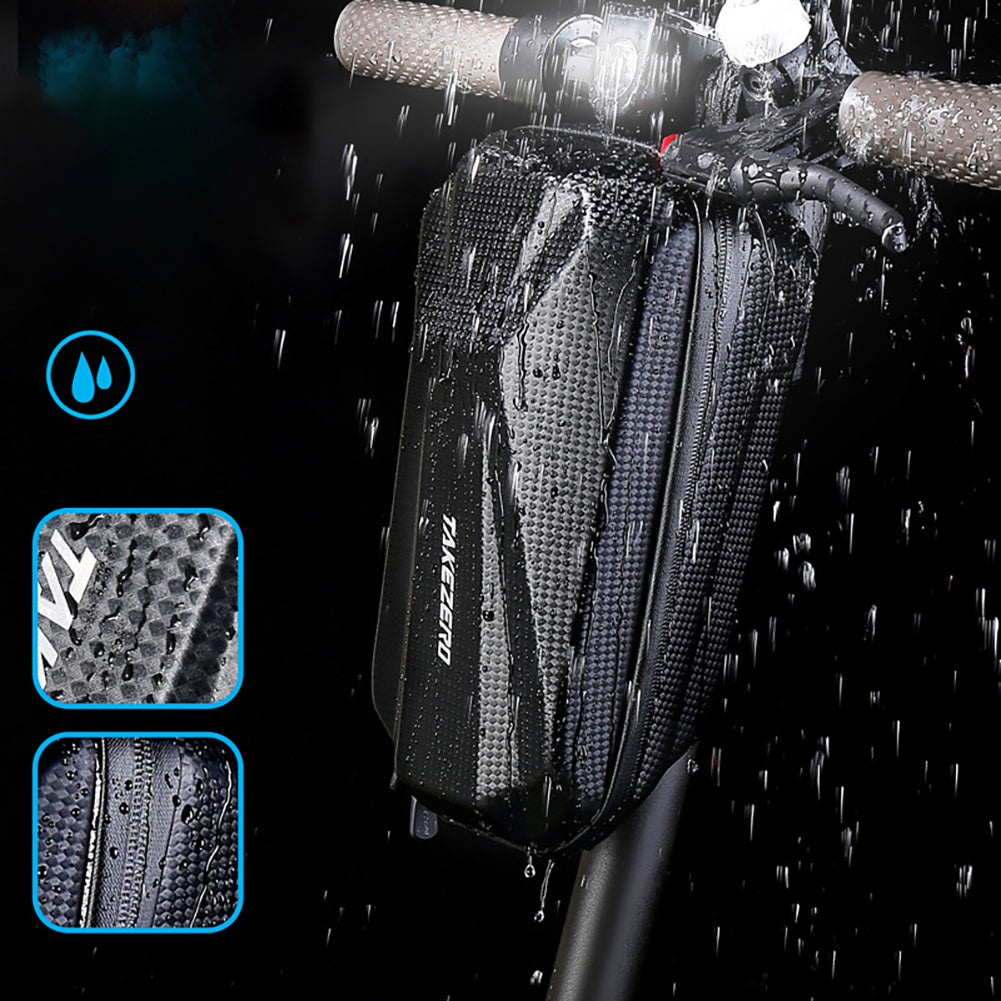 TAKEZERO T08 3L Electric Scooter Handlebar Storage Bag EVA+PU Electric Bike Front Pouch