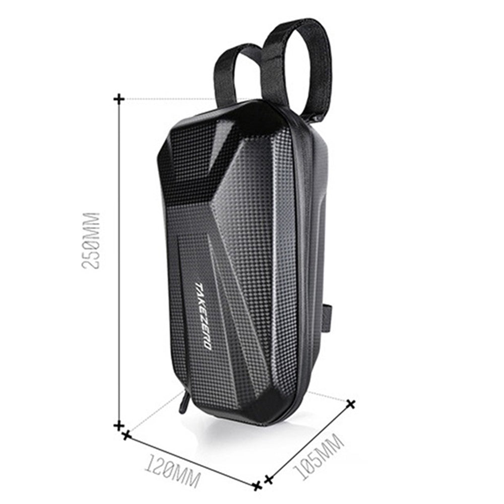 TAKEZERO T08 2L Electric Bike Scooter Front Bag EVA+PU Hard Shell Bicycle Handlebar Storage Pouch
