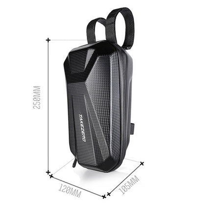 TAKEZERO T08 2L Electric Bike Scooter Front Bag EVA+PU Hard Shell Bicycle Handlebar Storage Pouch