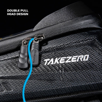 TAKEZERO TZ02 PU+TPU+EVA Hard Shell Bike Bag Mountain Bike Front Bar Zippered Phone Bag