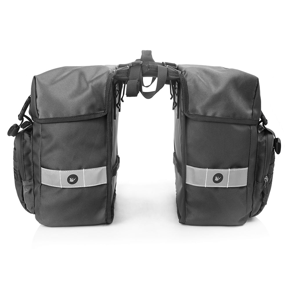 RHINOWALK RK24600 40L Bicycle Rear Seat Pannier Bike Cargo Rack Saddle Bag Cycling Luggage Carrier