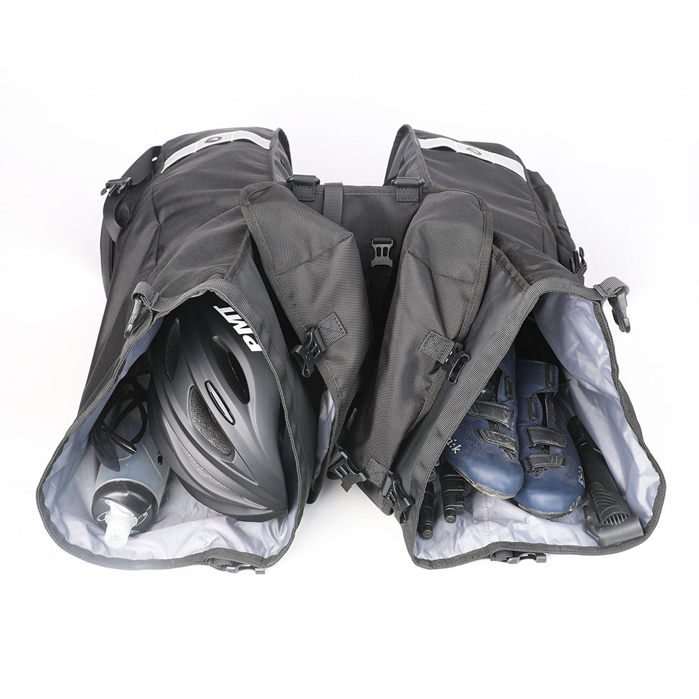 RHINOWALK RK24600 40L Bicycle Rear Seat Pannier Bike Cargo Rack Saddle Bag Cycling Luggage Carrier