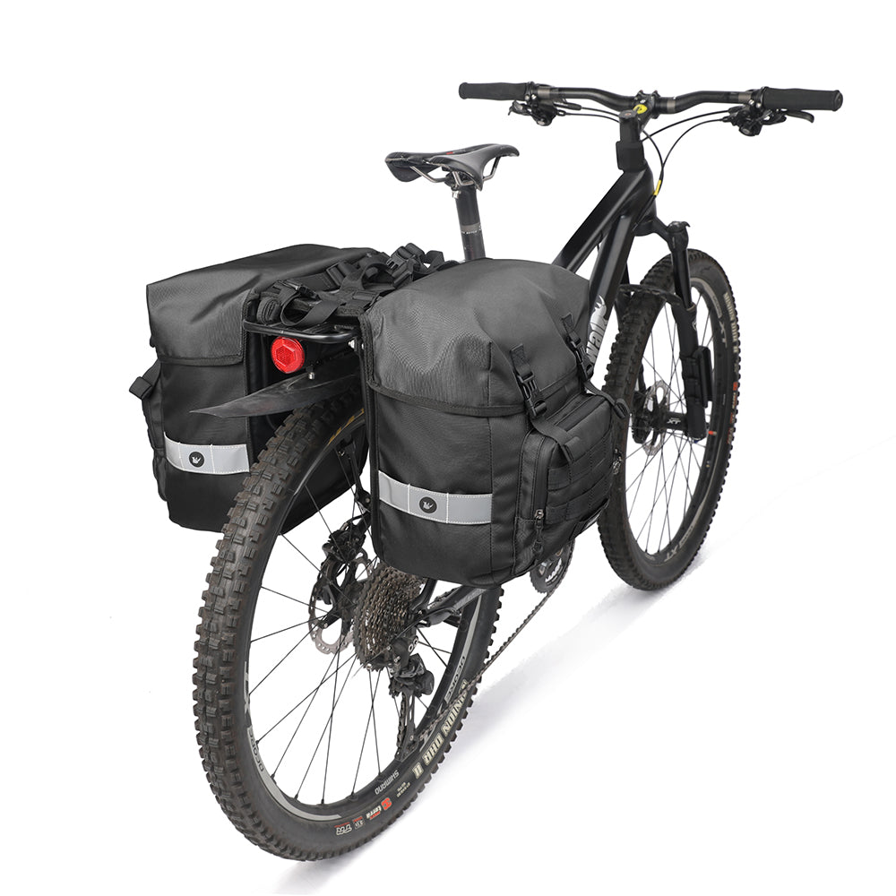 RHINOWALK RK24600 40L Bicycle Rear Seat Pannier Bike Cargo Rack Saddle Bag Cycling Luggage Carrier