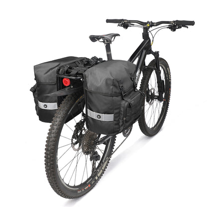 RHINOWALK RK24600 40L Bicycle Rear Seat Pannier Bike Cargo Rack Saddle Bag Cycling Luggage Carrier