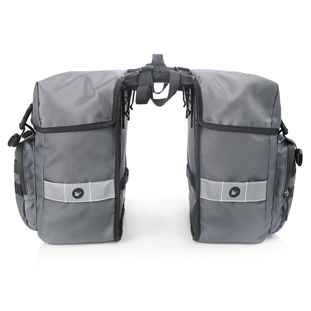 RHINOWALK RK24600 40L Bicycle Rear Seat Pannier Bike Cargo Rack Saddle Bag Cycling Luggage Carrier