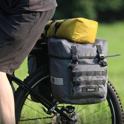 RHINOWALK RK24600 40L Bicycle Rear Seat Pannier Bike Cargo Rack Saddle Bag Cycling Luggage Carrier