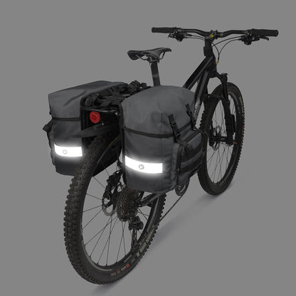 RHINOWALK RK24600 40L Bicycle Rear Seat Pannier Bike Cargo Rack Saddle Bag Cycling Luggage Carrier