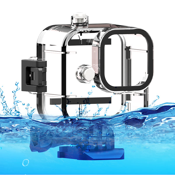 Waterproof Case for GoPro Hero 11 Black Mini Action Camera , PC Stainless Steel Anti-drop Underwater Camera Case
