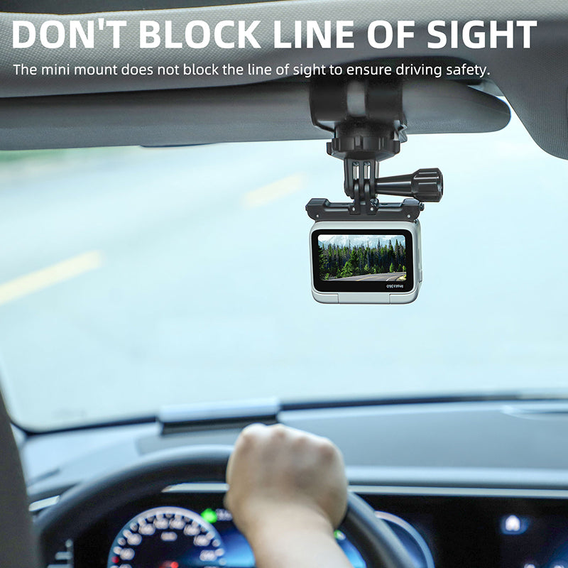 SUNNYLIFE ZJ585 Car Visor Action Camera Mount Adapter Plastic Sport Camera Car Holder