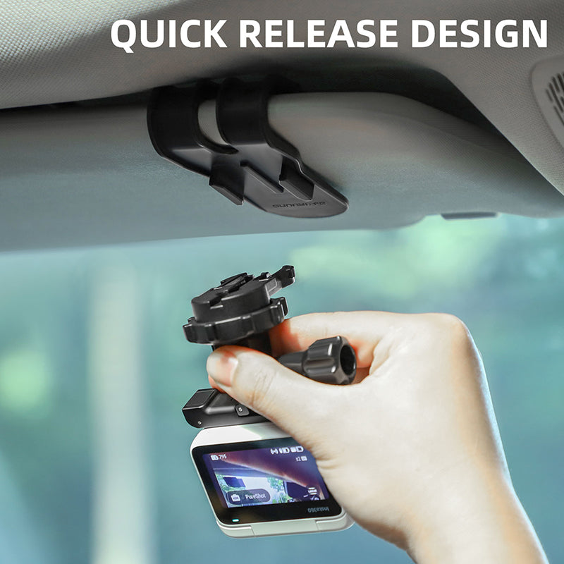SUNNYLIFE ZJ585 Car Visor Action Camera Mount Adapter Plastic Sport Camera Car Holder