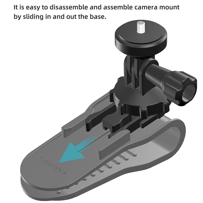 SUNNYLIFE ZJ585 Car Visor Action Camera Mount Adapter Plastic Sport Camera Car Holder