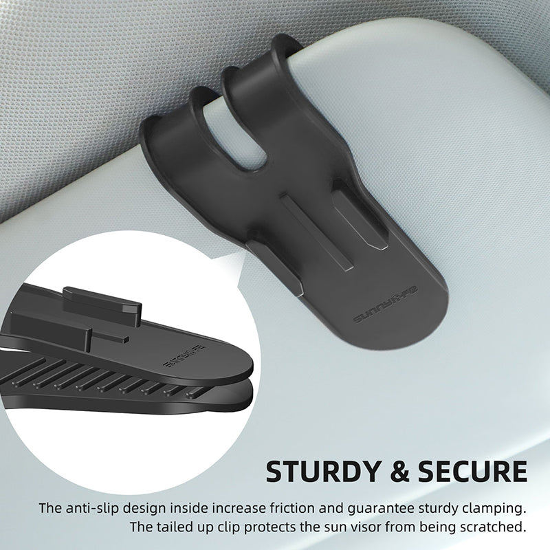 SUNNYLIFE ZJ585 Car Visor Action Camera Mount Adapter Plastic Sport Camera Car Holder