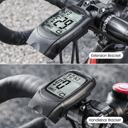 WEST BIKING YP0702095 3-in-1 Bike Computer Headlight Horn Bicycle Cycling Wireless Digital Odometer