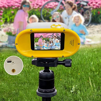DT15 Kids Microscope Telescope Portable Children Color Digital Camera Binocular with 2.4'' Screen