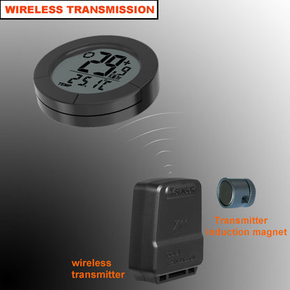 B50-BC23 Bicycle Speedometer with Temperature Measuring Waterproof 1.57 Bicycle Code Meter (Standard Bracket Version)