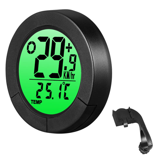 B50-BC23 1.57 Display Bicycle Speedometer Temperature Measuring Waterproof Bike Code Meter with Extension Bracket