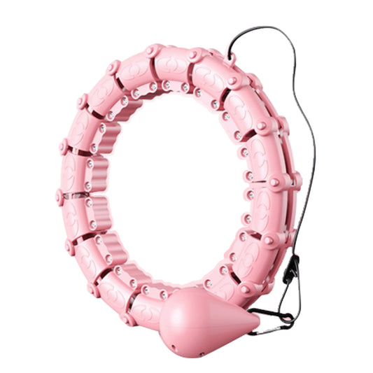 21 Sections Detachable Slimming Hoop Weight Loss Abdominal Waist Massage Weighted Fitness Hoop