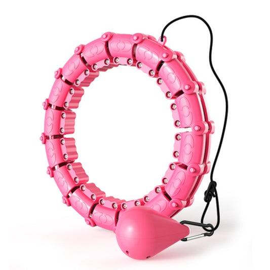 12 Sections Weighted Smart Slimming Hoop Fat Loss Equipment Detachable Massage Fitness Hoop