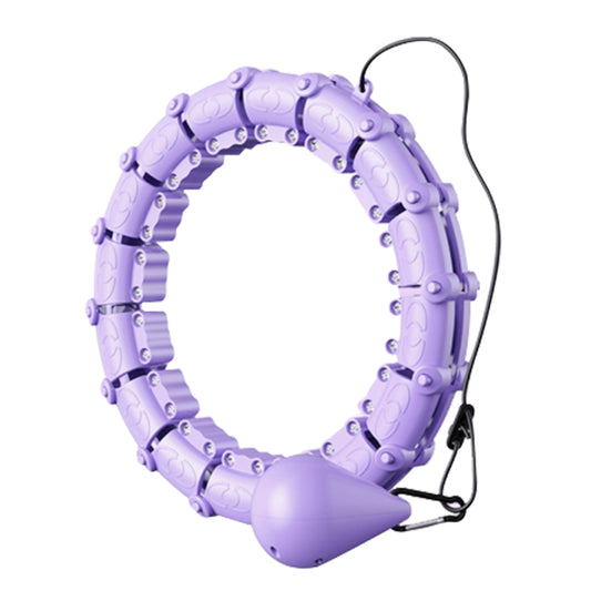 12 Sections Weighted Smart Slimming Hoop Fat Loss Equipment Detachable Massage Fitness Hoop