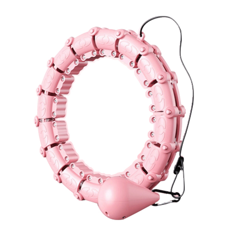 12 Sections Weighted Smart Slimming Hoop Fat Loss Equipment Detachable Massage Fitness Hoop