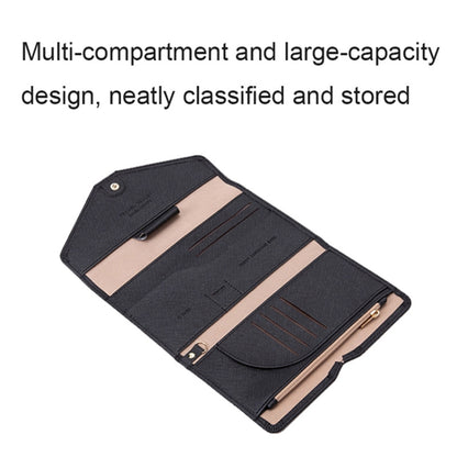 RFID Blocking Card Holder Wallet PU Leather Tri-Fold Travel Passport Bag Document Organizer