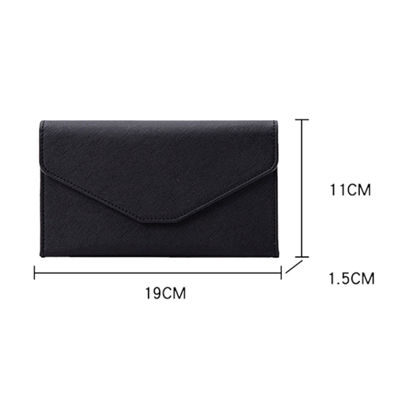 RFID Blocking Card Holder Wallet PU Leather Tri-Fold Travel Passport Bag Document Organizer