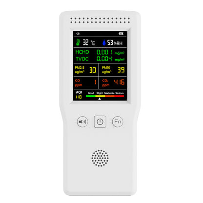 Air Quality Monitor 9-in-1 Formaldehyde Detector Temperature Humidity CO2 Meter Sensor Detect PM2.5 / PM10