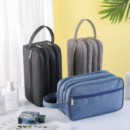20-35L Men's Toiletry Bag Polyester Travel Face Lotion Organizer Shampoo Storage Bag Handbag