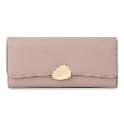 TAILIAN T5601-039 Litchi Texture Tri-fold Women Long Wallet PU Leather Snap Button Multiple Cards Slots Purse
