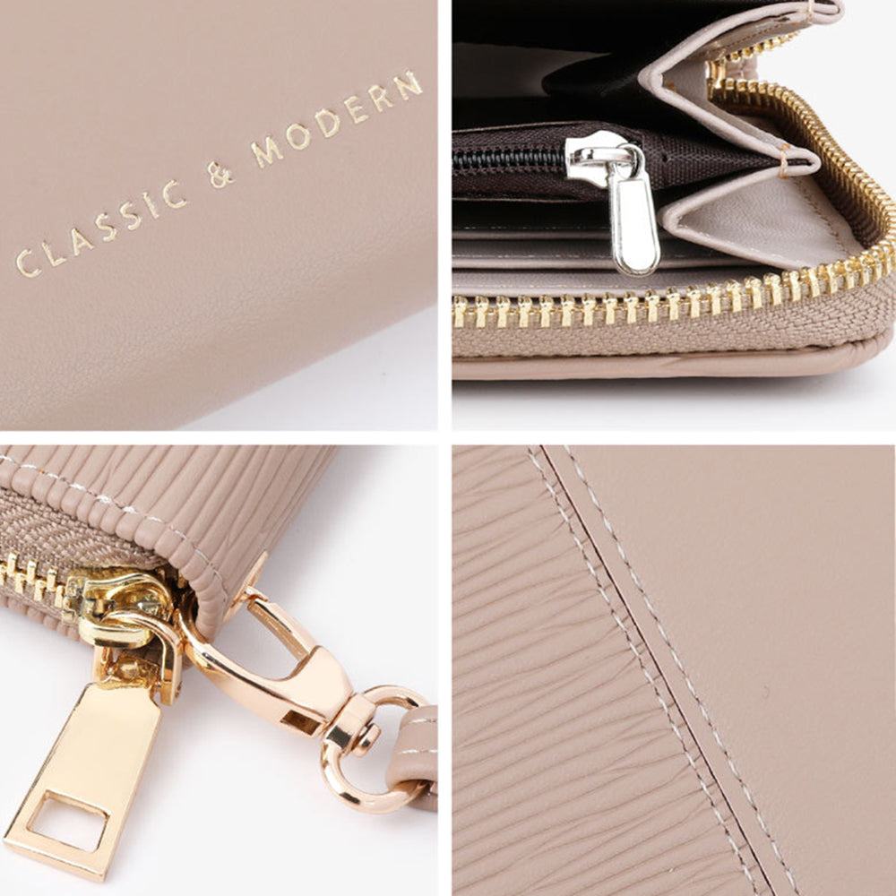 TAILIAN T9612-088 Women's Wallet PU Leather Card Storage Holder Cell Phone Pouch Clutch Bag