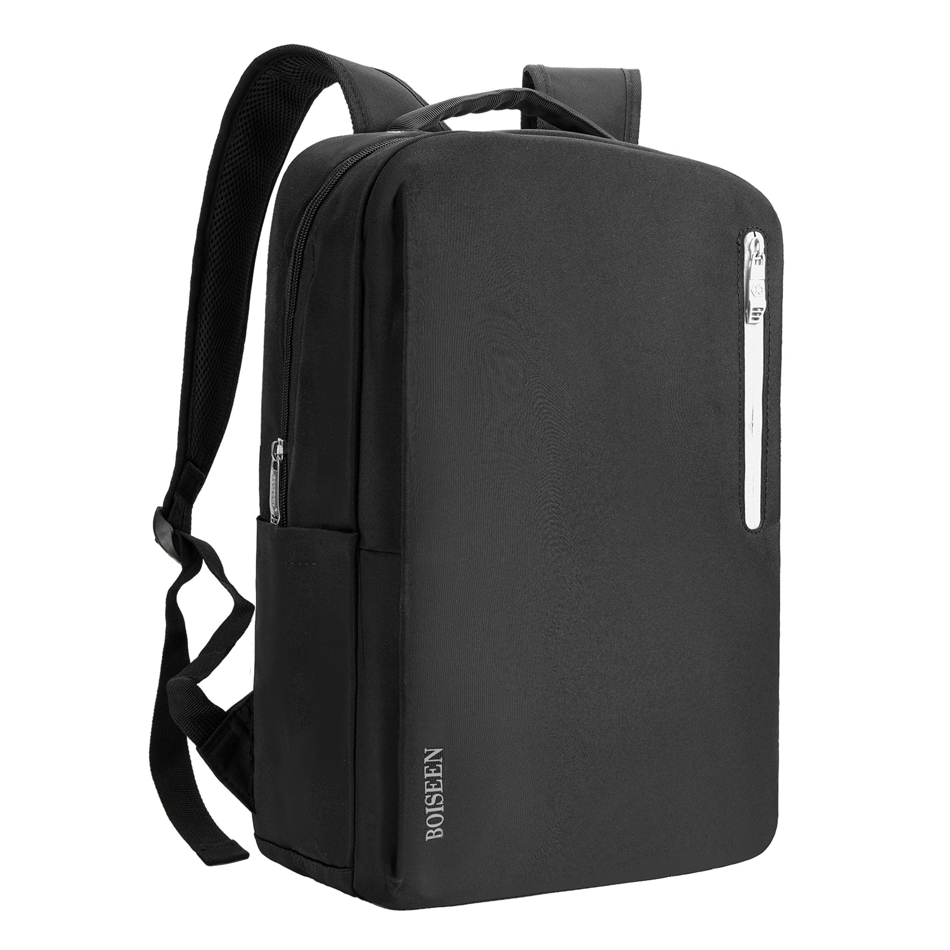 BOISEEN 3535 Men's Travel Shoulders Bag Oxford Cloth 15.6-Inch Laptop Backpack Daypack with External USB Port