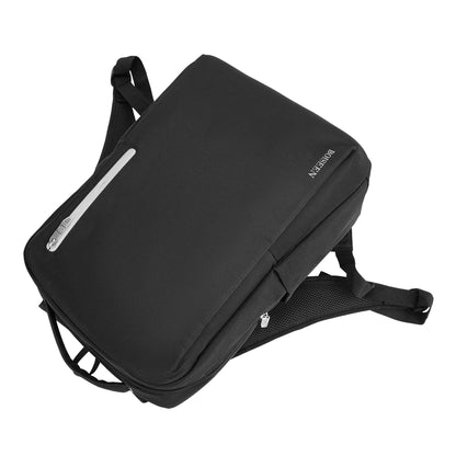BOISEEN 3535 Men's Travel Shoulders Bag Oxford Cloth 15.6-Inch Laptop Backpack Daypack with External USB Port