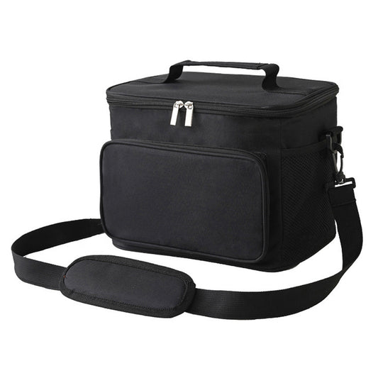 10L Oxford Cloth Thermal Insulated Waterproof Travel Lunch Bag Picnic Cooler Tote with Shoulder Strap