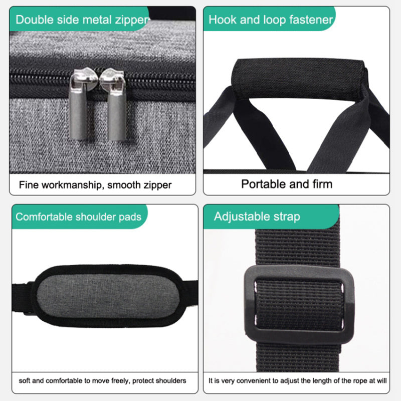 10L Oxford Cloth Thermal Insulated Waterproof Travel Lunch Bag Picnic Cooler Tote with Shoulder Strap