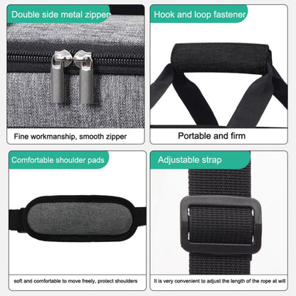 10L Oxford Cloth Thermal Insulated Waterproof Travel Lunch Bag Picnic Cooler Tote with Shoulder Strap