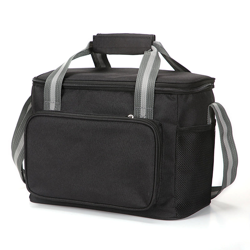 15L Portable Travel Lunch Bag Picnic Thermal Insulated Cooler Tote Waterproof Oxford Cloth Shoulder Bag