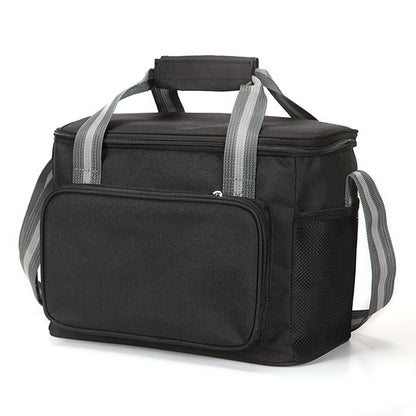 15L Portable Travel Lunch Bag Picnic Thermal Insulated Cooler Tote Waterproof Oxford Cloth Shoulder Bag