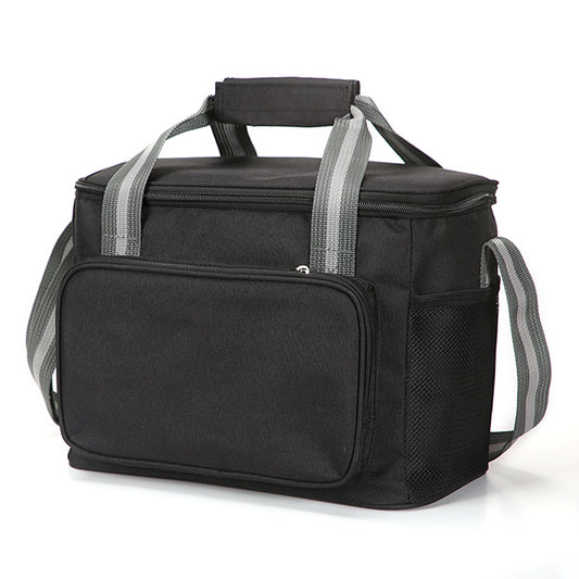 15L Portable Travel Lunch Bag Picnic Thermal Insulated Cooler Tote Waterproof Oxford Cloth Shoulder Bag